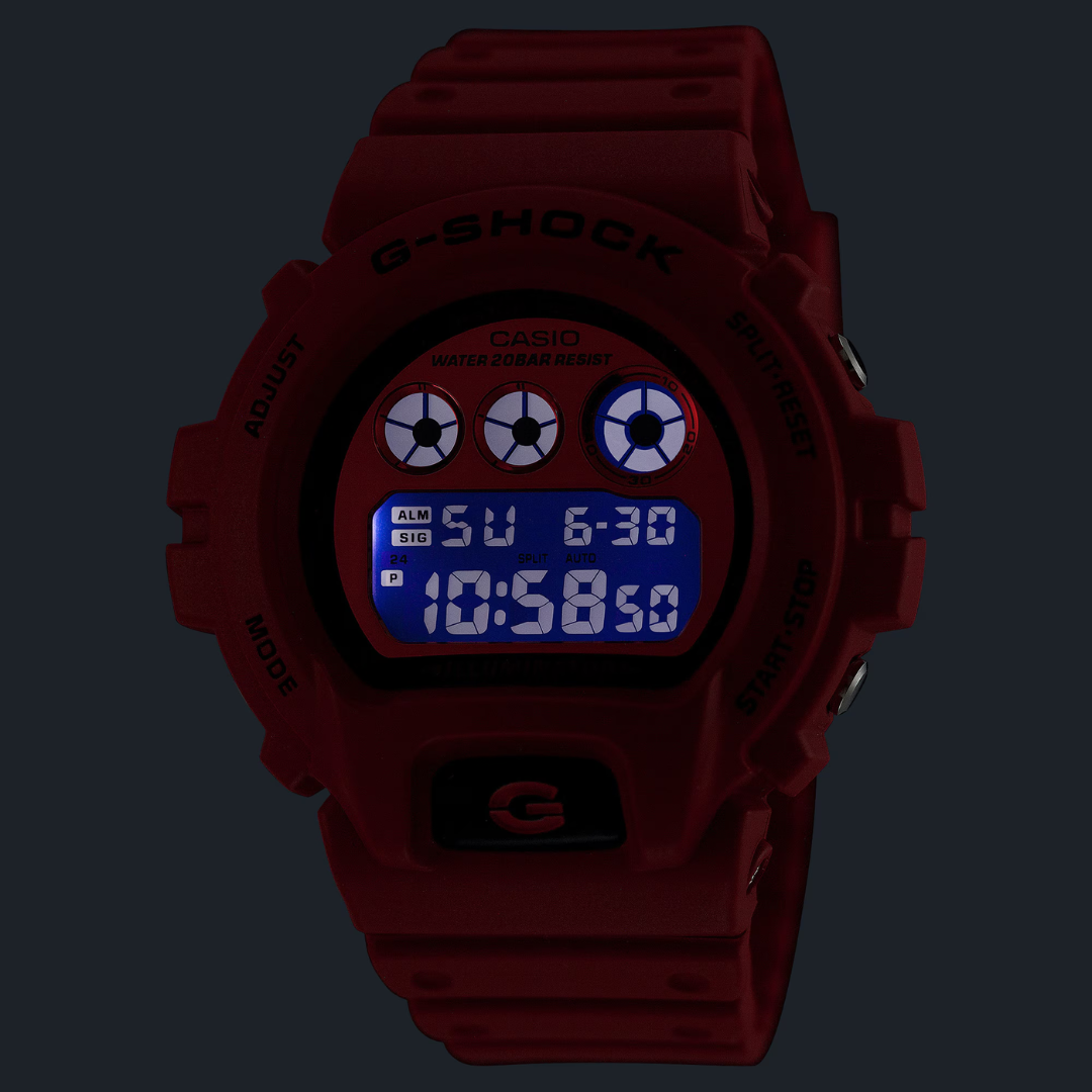 CASIO G-SHOCK DW-6900RRB-4DR DIGITAL RED WATCH