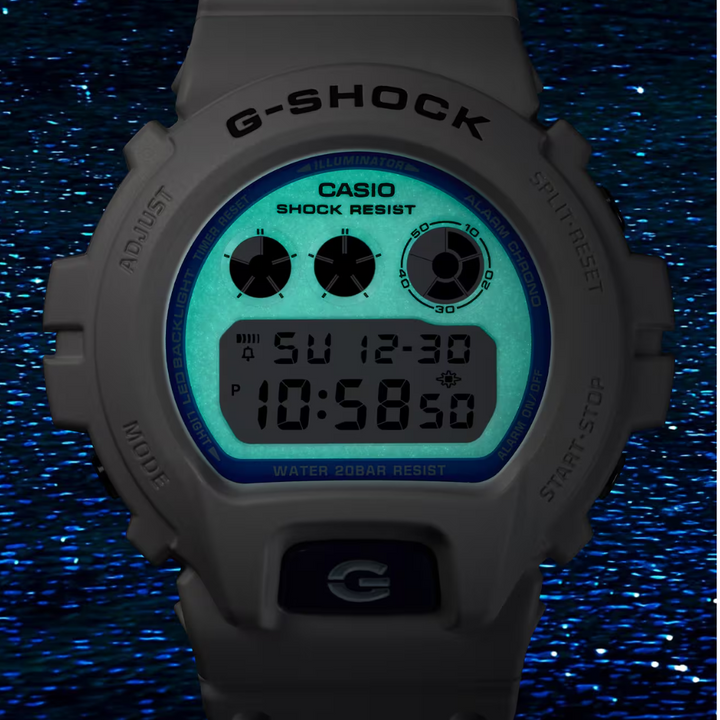CASIO G-SHOCK DW-6900HDS-7DR STANDARD DIGITAL WHITE WATCH