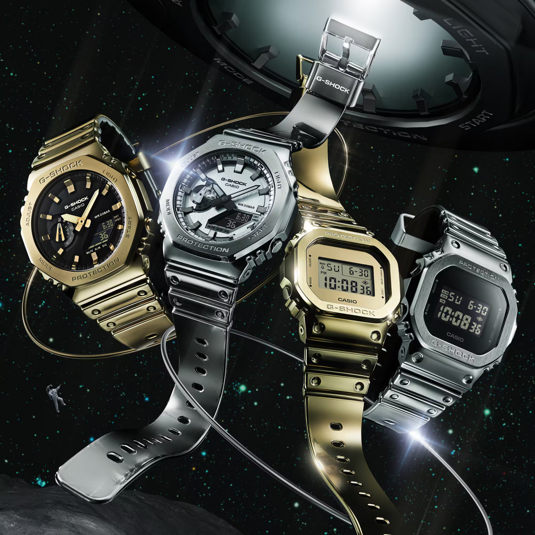 Casio G-SHOCK GM-5600YMG-9DR Fine Metallic Digital Gold Watch