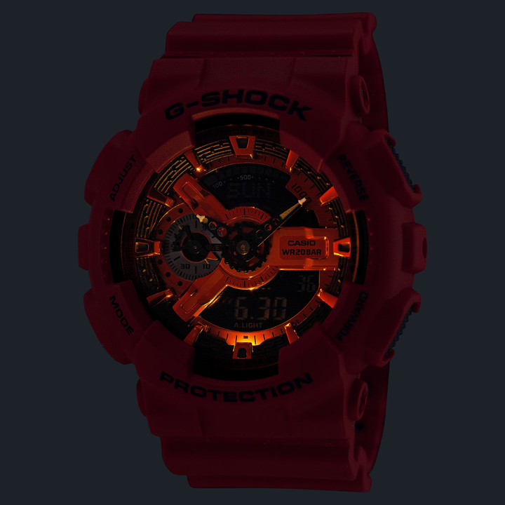 CASIO G-SHOCK GA-110RRB-4ADR STANDARD ANALOG-DIGITAL RED WATCH