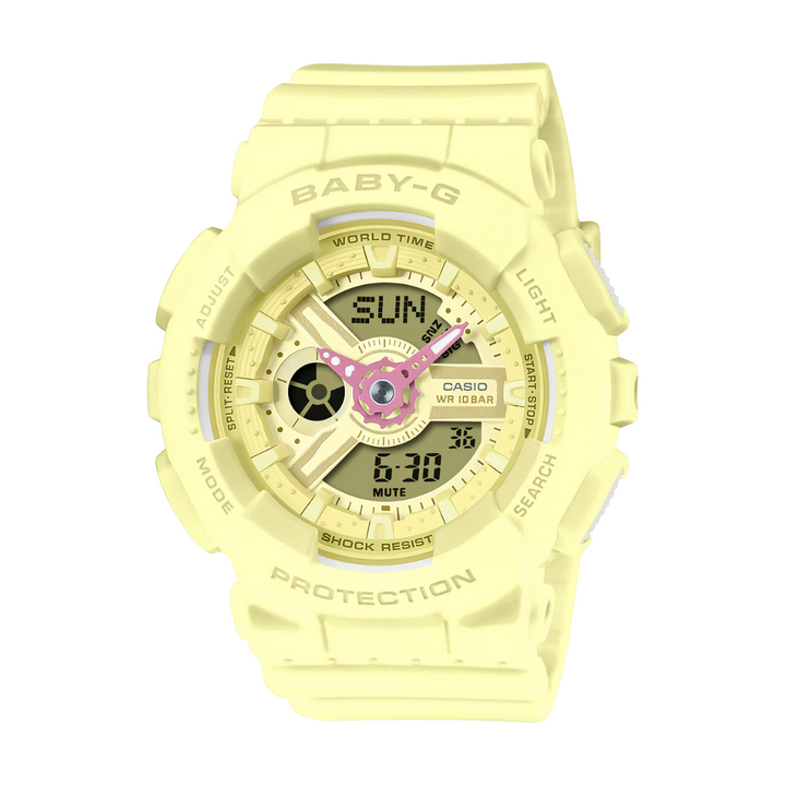 Casio Baby-G BA-110AH-9ADR Analog-Digital Yellow Watch