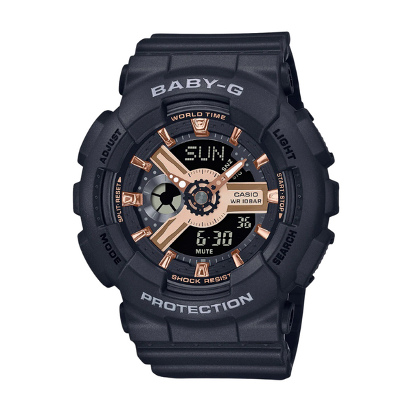 Casio Baby-G BA-110XRG-1ADR Analog-Digital Black Watch | City Casio Baby-G BA-110XRG-1ADR Analog-Digital Black Watch | City