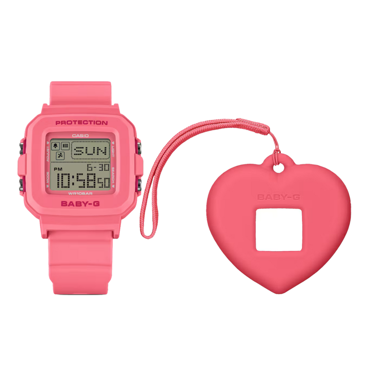 CASIO BABY-G + PLUS BGD-10KH-4DR PINK WOMEN WATCH SET