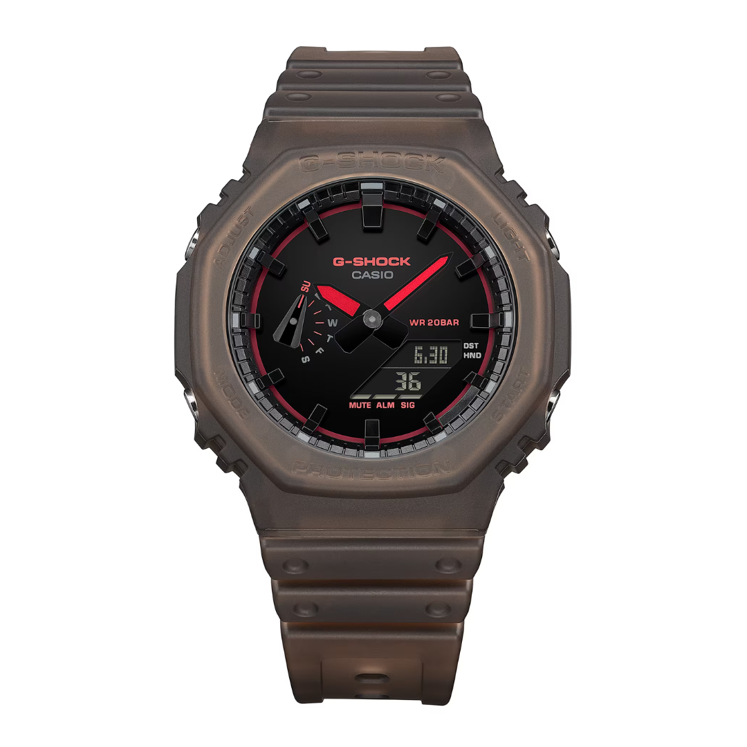 Casio GA-2100K-5ADR shock resistant all-weather reliability