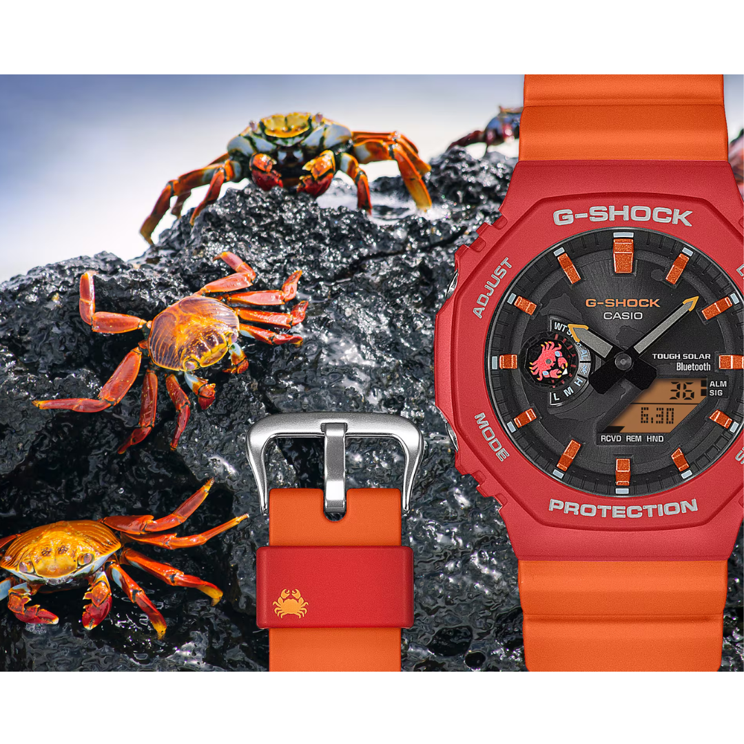 CASIO G-SHOCK X CHARLES DARWIN FOUNDATION GA-B2100DF-4ADR ANALOG-DIGITAL MEN WATCH