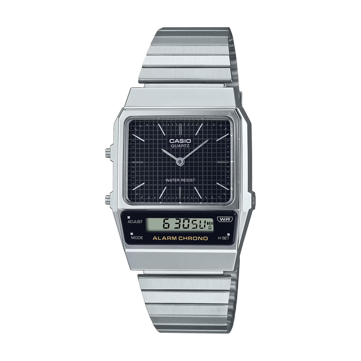 CASIO GENERAL VINTAGE AQ-800E-1ADF ANALOG-DIGITAL SILVER MEN WATCH