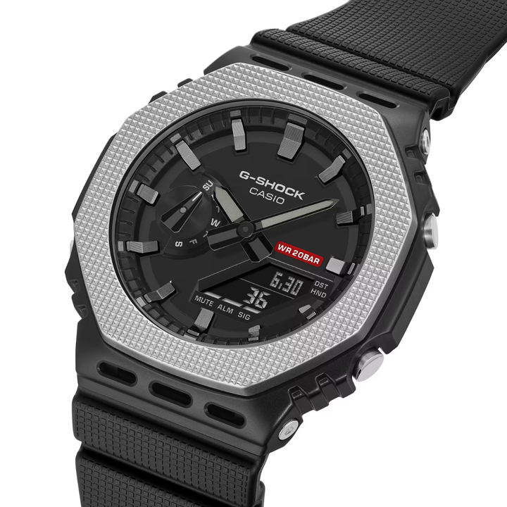 CASIO G-SHOCK G-STEEL GM-2100BM-1ADR ANALOG-DIGITAL BLACK WATCH