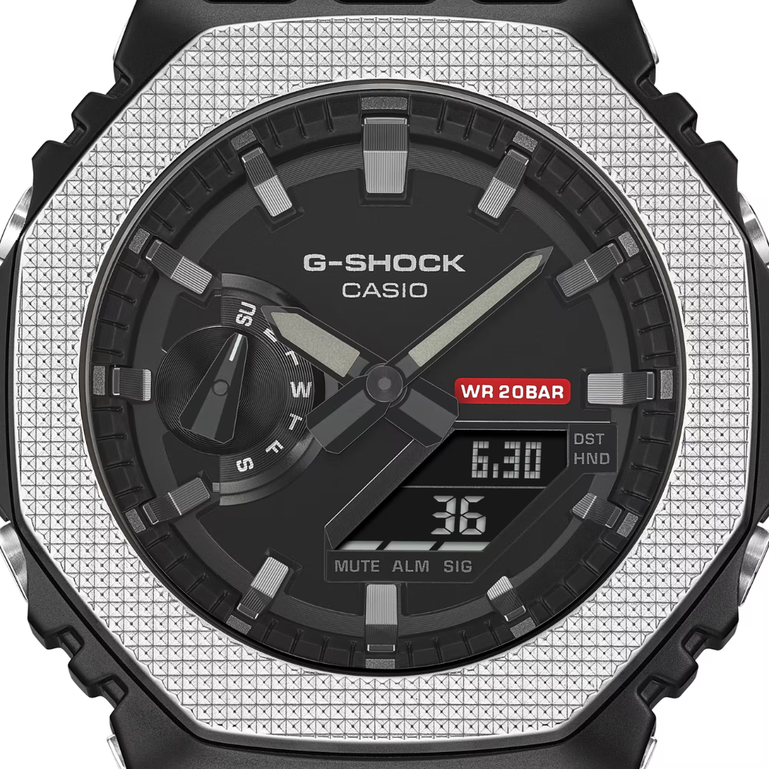CASIO G-SHOCK G-STEEL GM-2100BM-1ADR ANALOG-DIGITAL BLACK WATCH