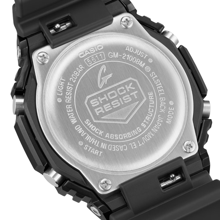 CASIO G-SHOCK G-STEEL GM-2100BM-1ADR ANALOG-DIGITAL BLACK WATCH
