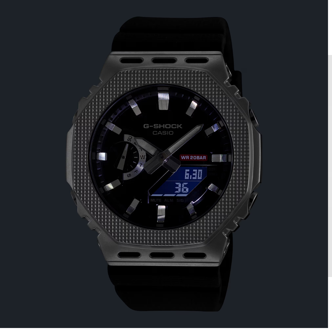 CASIO G-SHOCK G-STEEL GM-2100M-1ADR ANALOG-DIGITAL BLACK WATCH