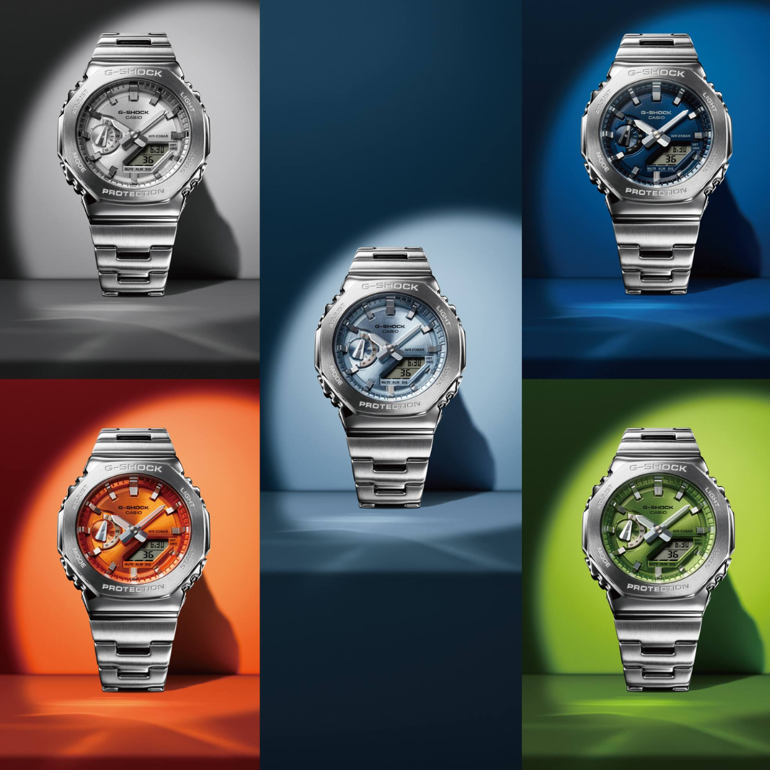 CASIO G-SHOCK G-STEEL GM-2110D-2ADR ANALOG-DIGITAL MEN WATCH