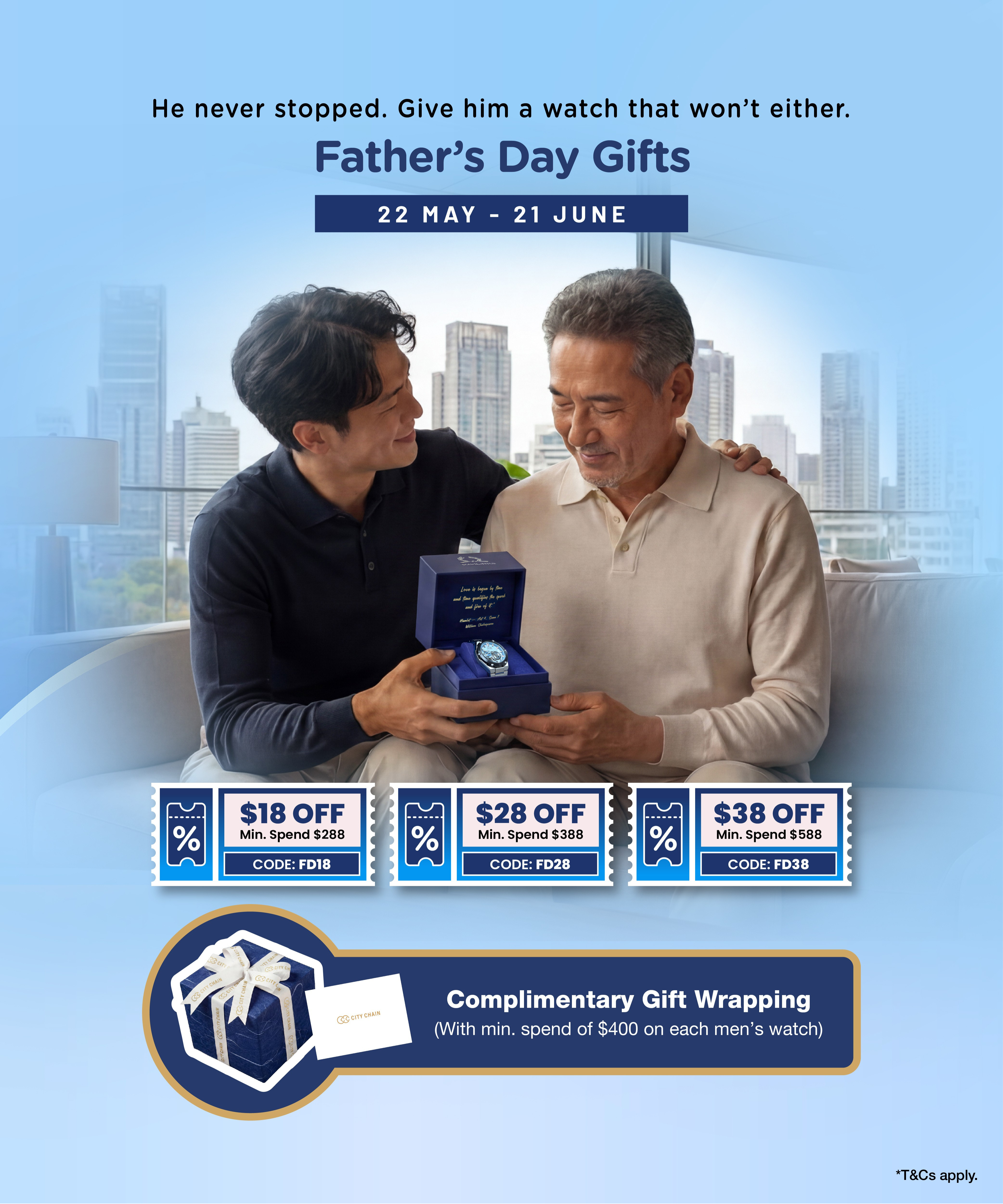 ONE6B　FATHER‘S DAY 2025LIMITED EDITION Father's Day Gifts – City Chain Singapore