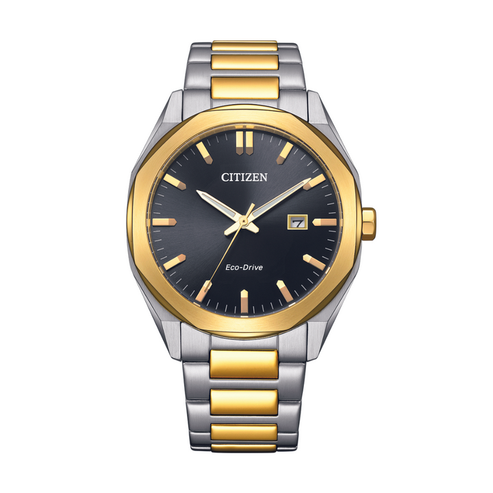 CITIZEN BM7604-80E ECO-DRIVE TWO TONE STAINLESS STEEL MEN WATCH