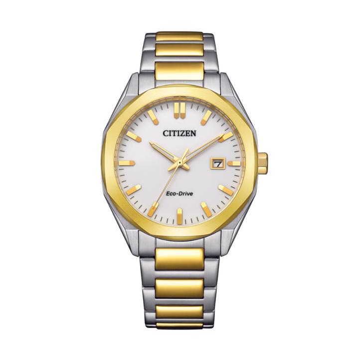 CITIZEN BM7624-82A ECO-DRIVE TWO TONE STAINLESS STEEL MEN WATCH