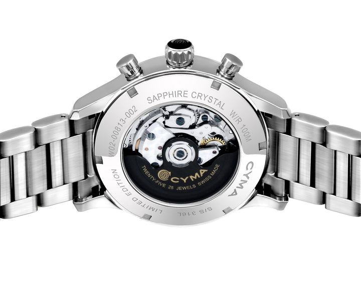 CYMA W02-00813-002 GRAND MAESTRO CHESS LIMITED EDITION AUTOMATIC CHRONOGRAPH MEN WATCH