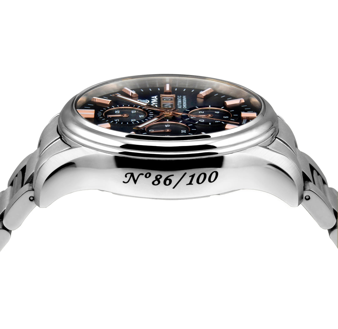 CYMA W02-00813-003 GRAND MAESTRO CHESS LIMITED EDITION AUTOMATIC CHRONOGRAPH MEN WATCH