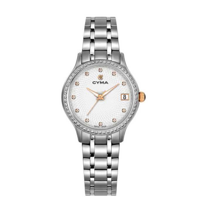 CYMA BELLE W02-00804-001 QUARTZ STAINLESS STEEL SILVER WOMEN WATCH