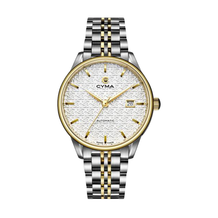 CYMA CLASSIC W02-00801-001 AUTOMATIC STAINLESS STEEL TWO-TONE MEN WATCH