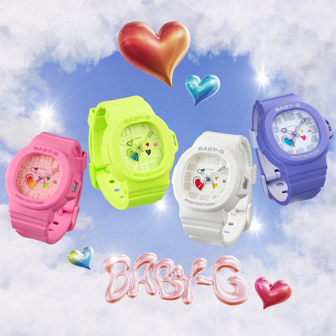 [CITY CHAIN EXCLUSIVE] CASIO BABY-G BGA-10-3ADR PLAYFUL HEARTS ANALOG WOMEN WATCH