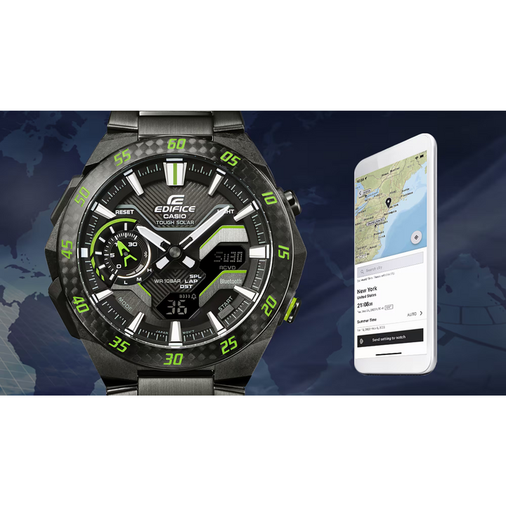 CASIO EDIFICE ECB-2200RC-1A9DF WINDFLOW MEN WATCH
