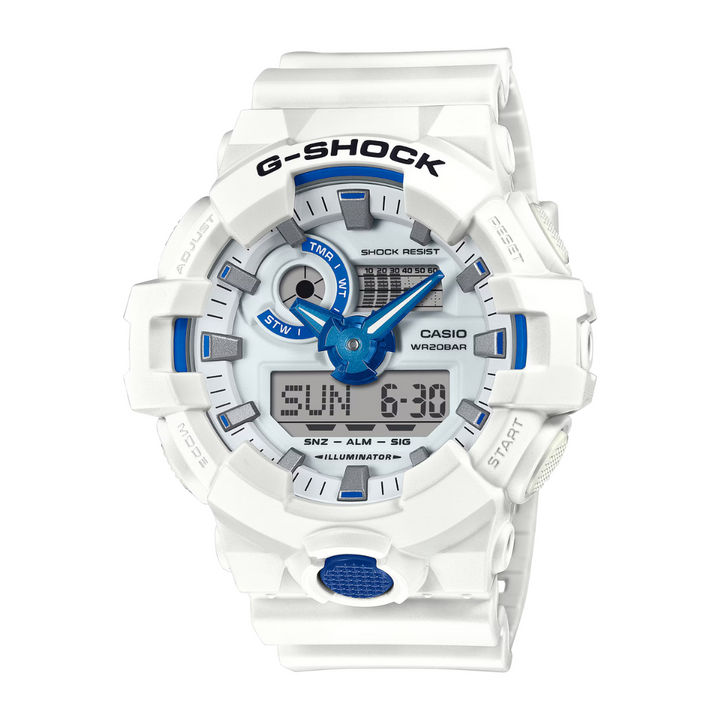 CASIO G-SHOCK GA-700HDS-7ADR STANDARD ANALOG-DIGITAL WHITE WATCH