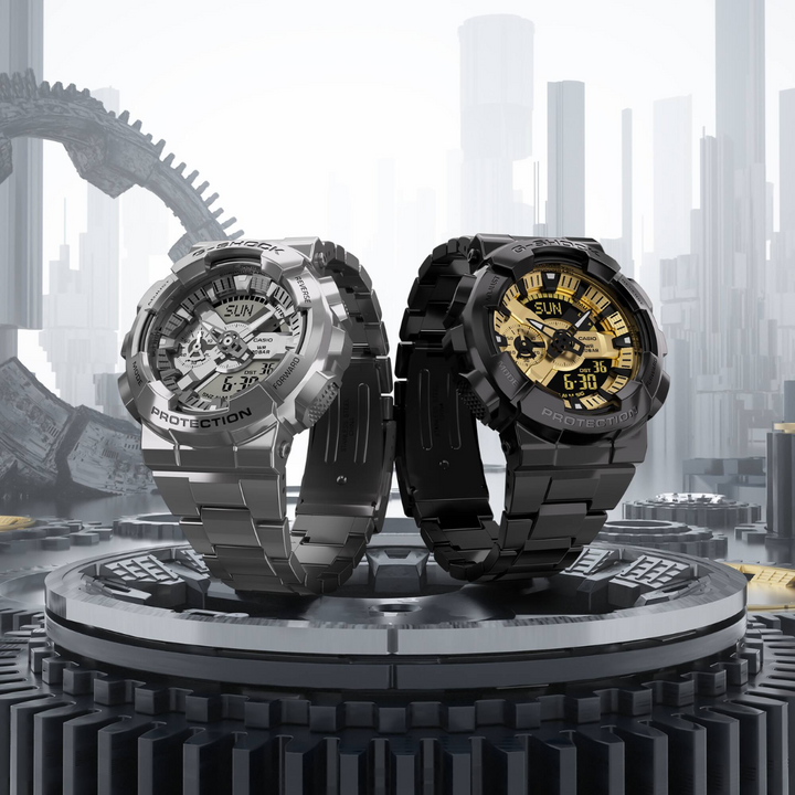 CASIO G-SHOCK G-STEEL GM-110D-8ADR ANALOG-DIGITAL SILVER MEN WATCH