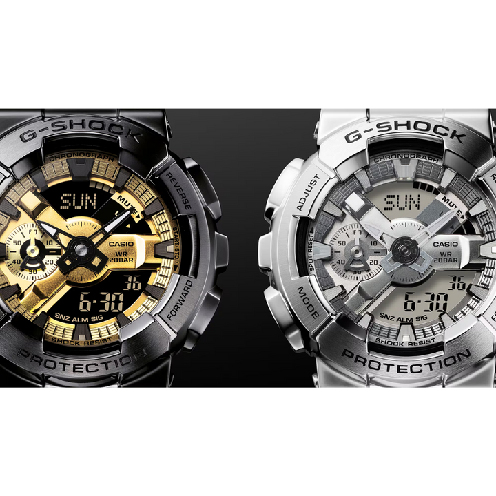 CASIO G-SHOCK G-STEEL GM-110D-8ADR ANALOG-DIGITAL SILVER MEN WATCH