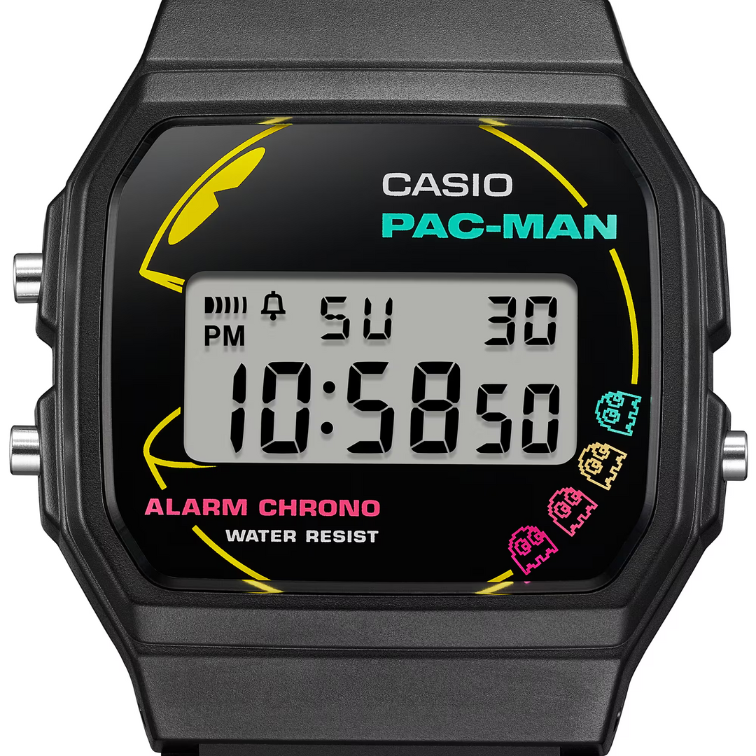 CASIO G-SHOCK PAC-MAN COLLABORATION STANDARD MEN WATCH F-91WPC