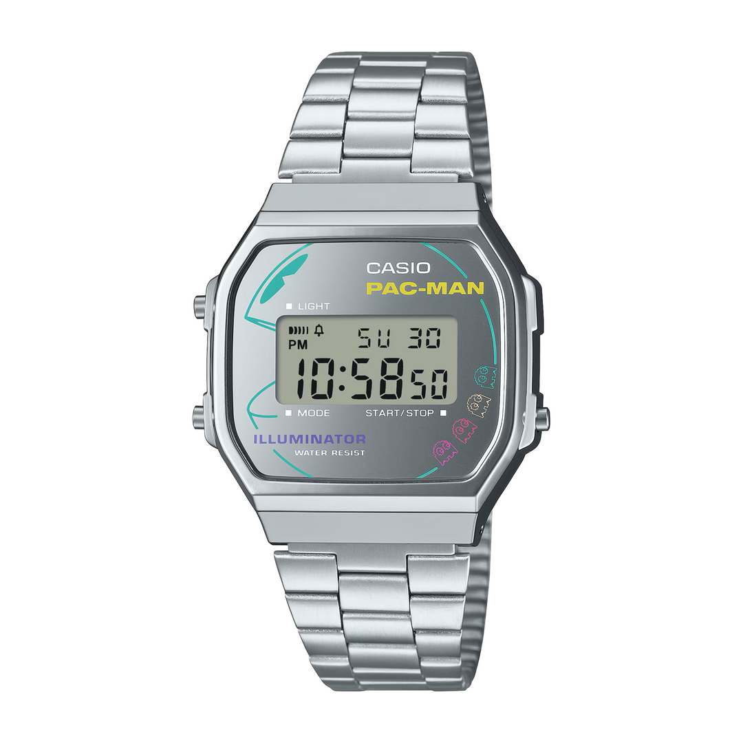 CASIO G-SHOCK PAC-MAN COLLABORATION VINTAGE MEN WATCH A168WEPC-7ADR