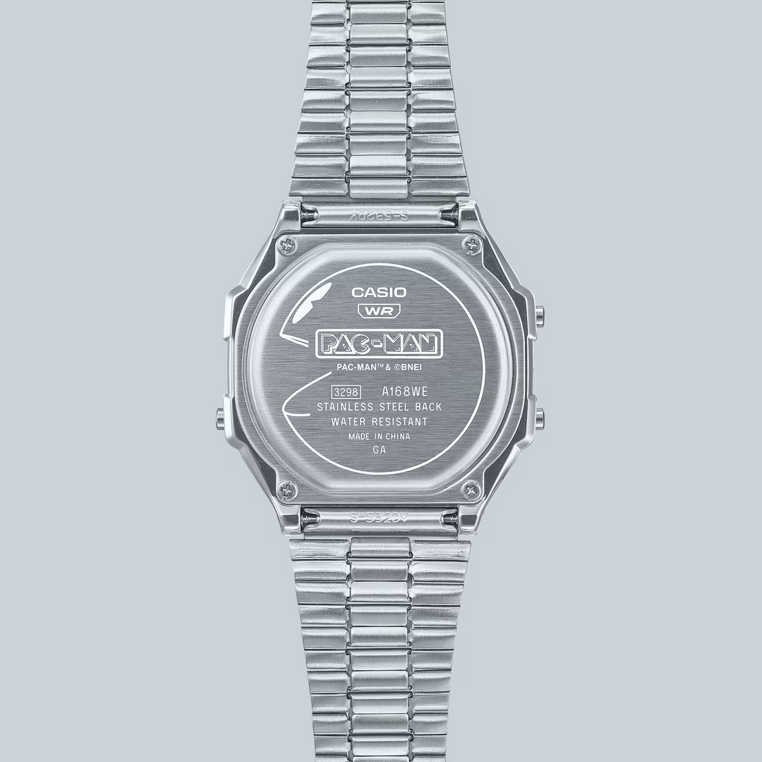 CASIO G-SHOCK PAC-MAN COLLABORATION VINTAGE MEN WATCH A168WEPC-7ADR