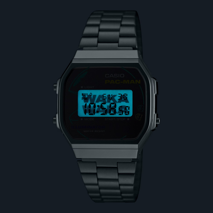CASIO G-SHOCK PAC-MAN COLLABORATION VINTAGE MEN WATCH A168WEPC-7ADR