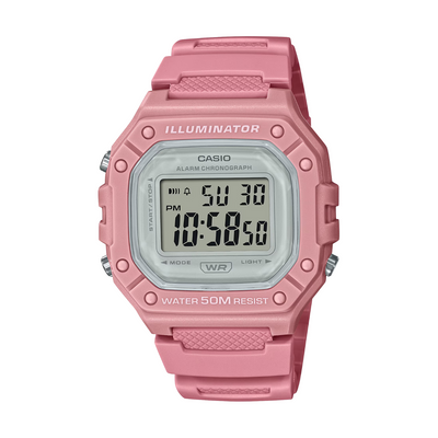 CASIO GENERAL W-218HC-4AVDF ILLUMINATOR DIGITAL PINK WOMEN WATCH