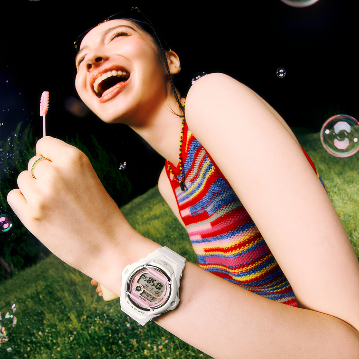 CASIO BABY-G BG-169GD-7DR DIGITAL MATTE WHITE WOMEN WATCH