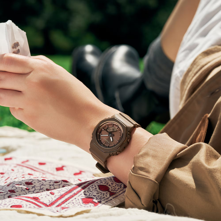 CASIO G-SHOCK GMA-P2110B-5ADR ANALOG-DIGITAL BROWN WOMEN WATCH