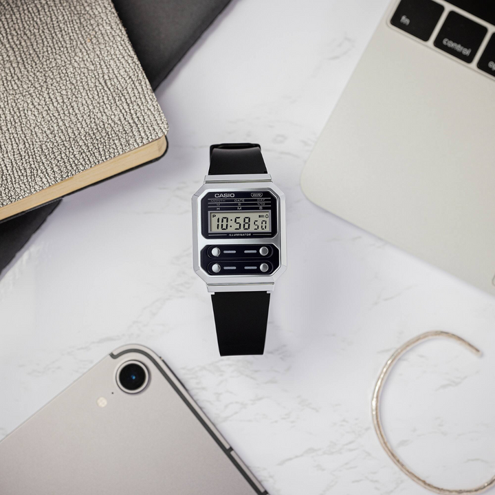 CASIO GENERAL VINTAGE A100WEF-1ADF DIGITAL WOMEN WATCH