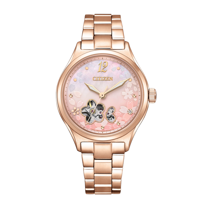CITIZEN PC1017-88Y SAKURA MECHANICALWOMEN WATCH