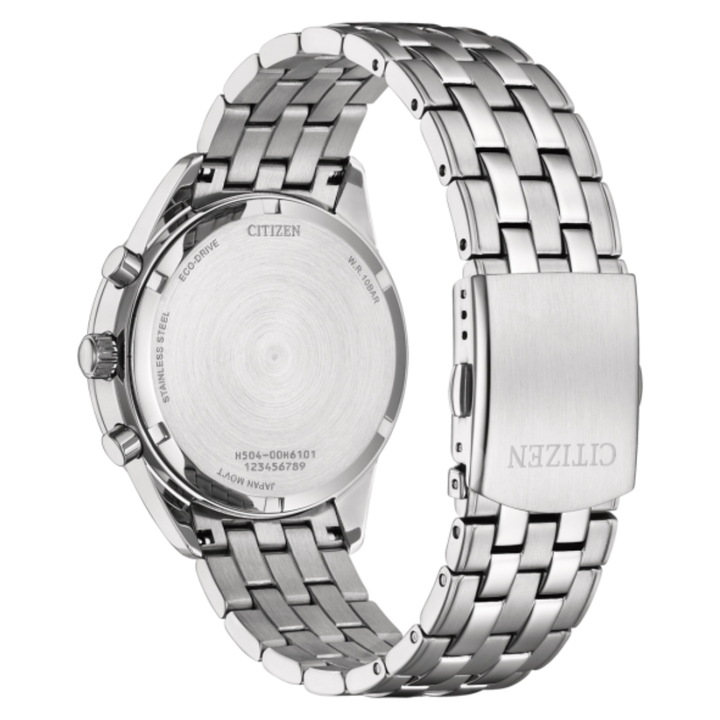 CITIZEN ECO-DRIVE AT2600-57E CHRONOGRAPH STAINLESS STEEL MEN WATCH