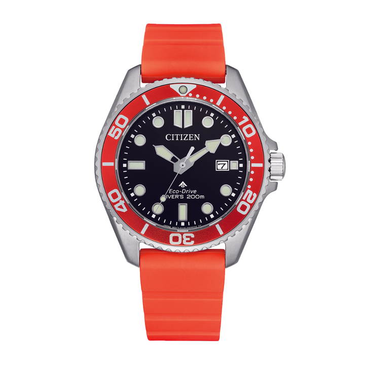 CITIZEN PROMASTER ECO-DRIVE BN0268-01E ORANGE MEN WATCH