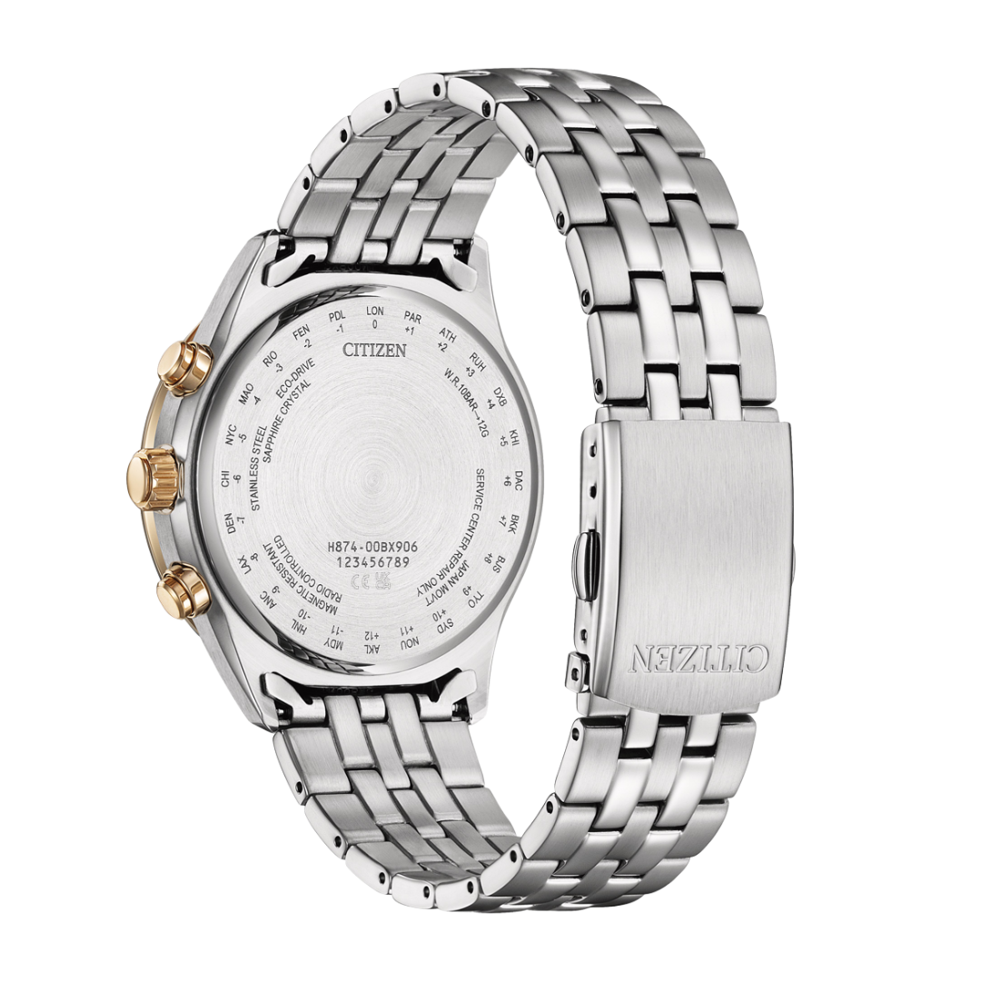 CITIZEN ECO-DRIVE BY1034-59A RADIO CONTROLLED STAINLESS STEEL MEN WATCH