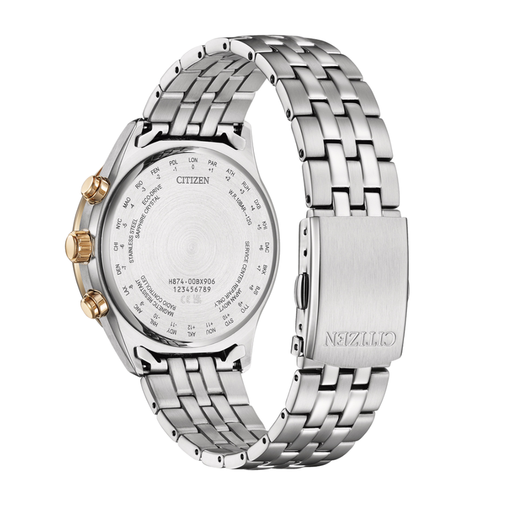 CITIZEN ECO-DRIVE BY1034-59A RADIO CONTROLLED STAINLESS STEEL MEN WATCH