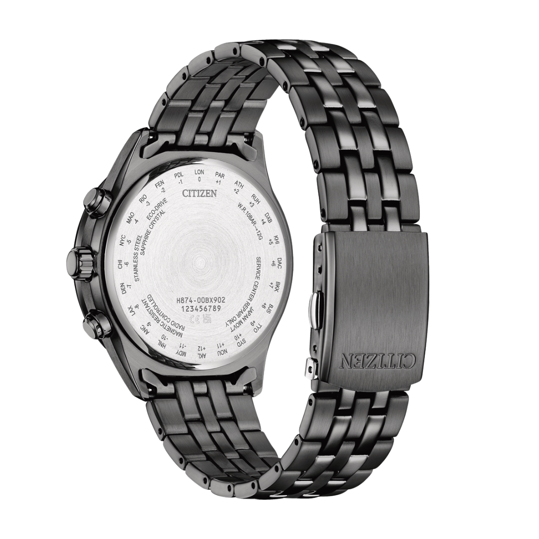 CITIZEN ECO-DRIVE BY1035-56E RADIO CONTROLLED STAINLESS STEEL MEN WATCH