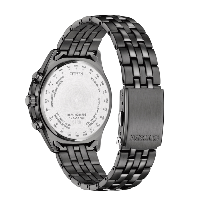 CITIZEN ECO-DRIVE BY1035-56E RADIO CONTROLLED STAINLESS STEEL MEN WATCH