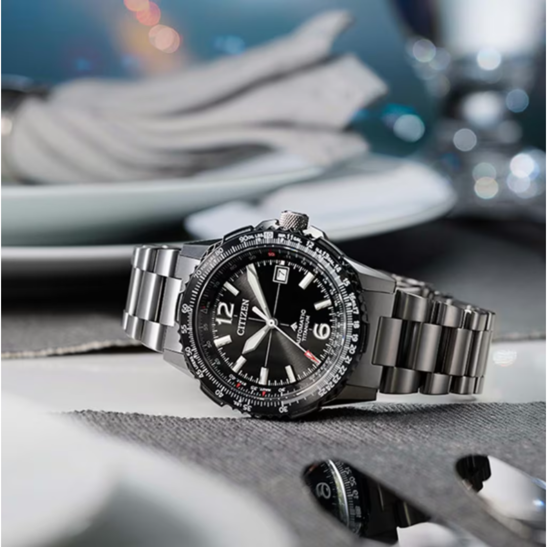 CITIZEN PROMASTER SKY NAVIHAWK NK0044-57E MECHANICAL SUPER TITANIUM MEN WATCH