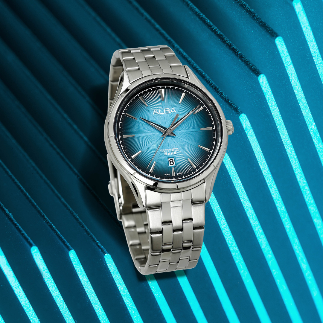 ALBA AS9T71X PRESTIGE QUARTZ 3 HANDS DATE STAINLESS STEEL MEN WATCH