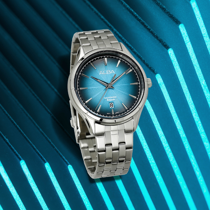 ALBA AS9T71X PRESTIGE QUARTZ 3 HANDS DATE STAINLESS STEEL MEN WATCH