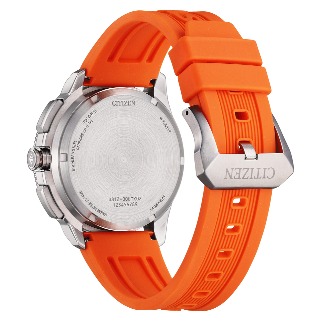 CITIZEN PROMASTER ECO-DRIVE JV3000-13E BENEBiOL™ STRAP ORANGE MEN WATCH