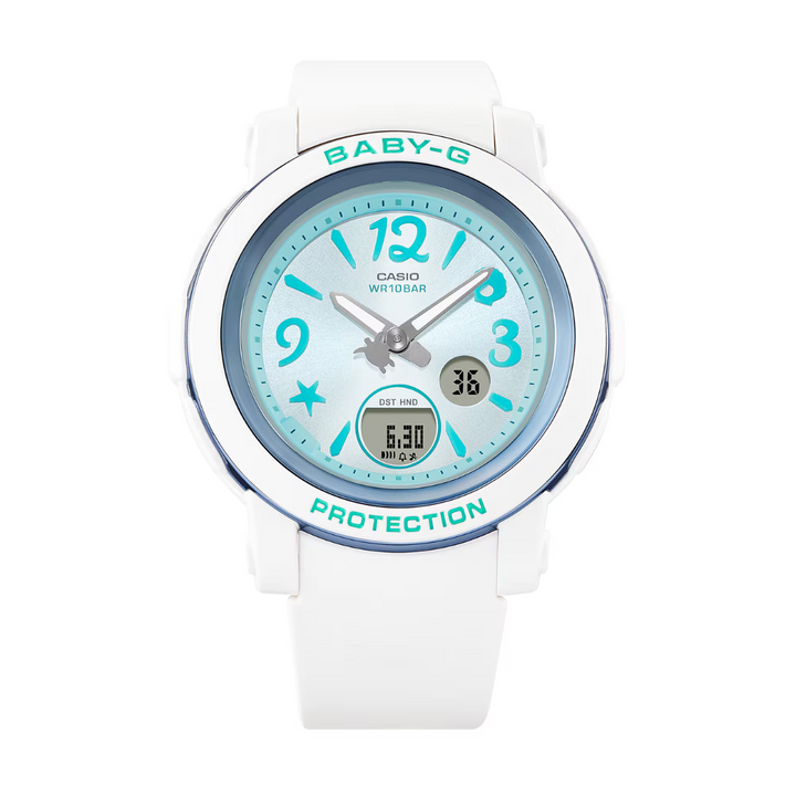 CASIO BABY-G BGA-290US-2ADR SEA ELEMENTS WHITE WOMEN WATCH