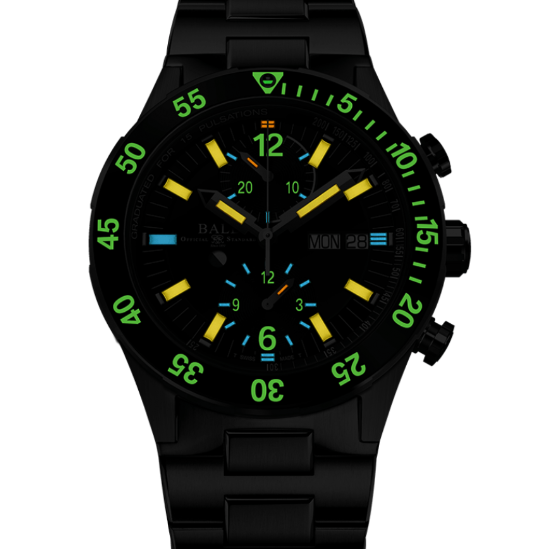 BALL ROADMASTER LIMITED EDITION DC3030C-S2-GR RESCUE CHRONOGRAPH MEN WATCH