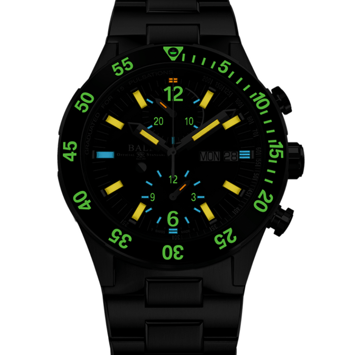 BALL ROADMASTER LIMITED EDITION DC3030C-S2-GR RESCUE CHRONOGRAPH MEN WATCH