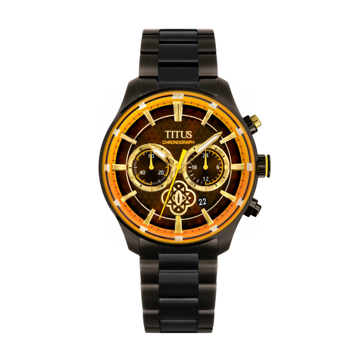 SOLVIL ET TITUS X DEMON SLAYER ZENITSU AGATSUMA W06-03334-001 CHRONOGRAPH QUARTZ STAINLESS STEEL LIMITED EDITION MEN WATCH